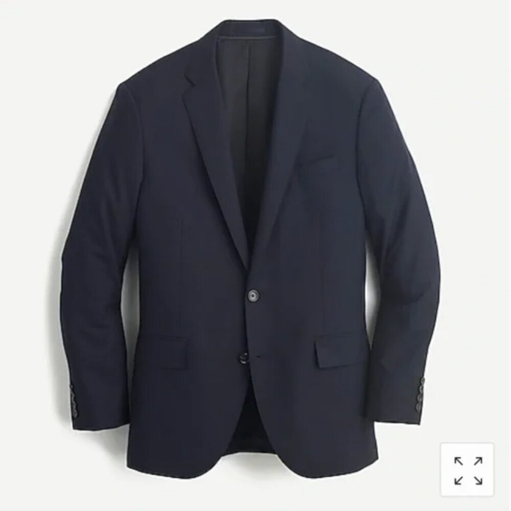 J.Crew Ludlow Classic-fit Suit‎ Jacket with Double Vent in Italian Wool Navy 40s
